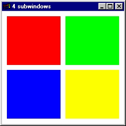 مربع رنگی در OpenGL